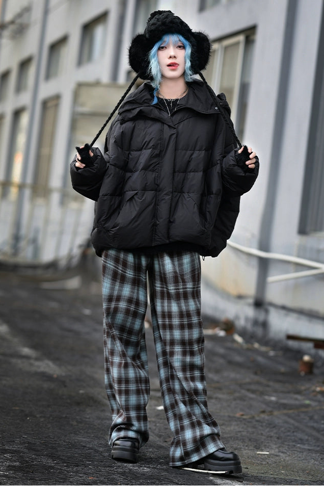 チェックヴィンテージデザインパンツ