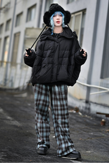 チェックヴィンテージデザインパンツ