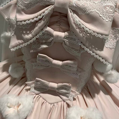 【12月19日予約締切】Sweet Dream Rabbitうさ耳フーディーファーケープ＋OPドレス＋サスペンダードレス＋インナートップス