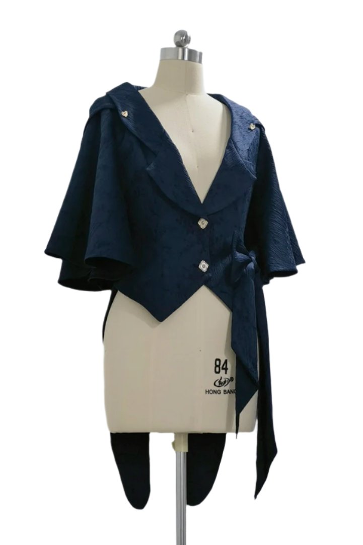 [Reservation deadline on September 28] Sapphire Blue Bunny Ears Cape Jacket + Vest + Shorts