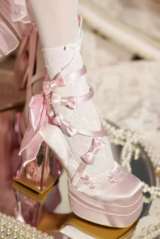 グラスフラワーエレガントハイヒール