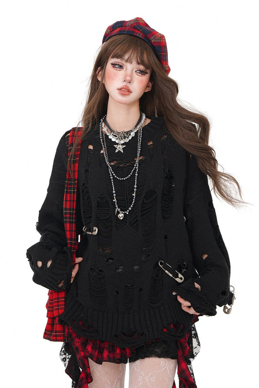 レイジーソフトワクシーニットトップ