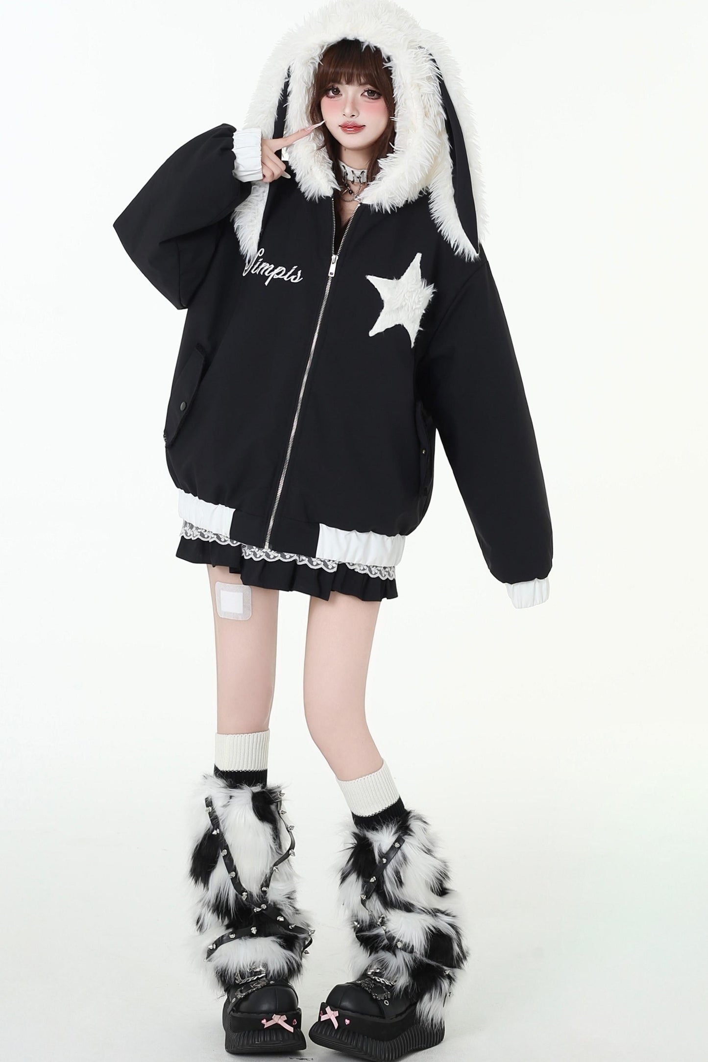 Rabbit Equidary Cotton Jacket