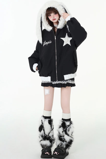 Rabbit Equidary Cotton Jacket