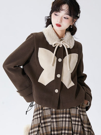 Butterfly Short Wool Coat