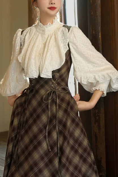 French Retro Lace Blouse
