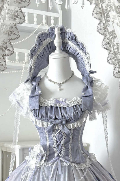 [Date limite de réservation : 3 août] Bonnet de la série lolita élégante Neige sur la Seine