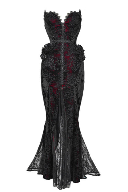 Blood Peak Gothic Dark Love Velvet Dress