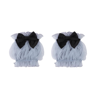 [Reservierungsschluss 10. Juli] Blau-schwarzes Alice-Gothic-Lolita-Komplettset mit Hasenohren-Haarreif und Kleid