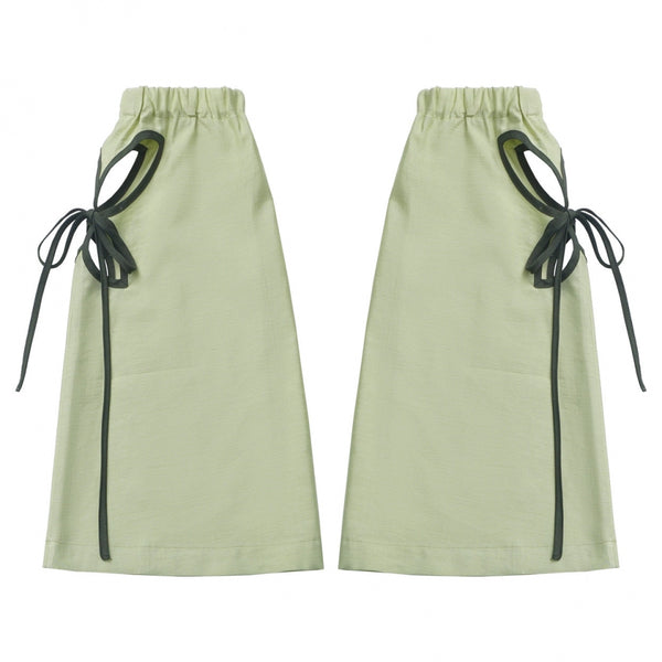 Chiffon china shirt + camisole + short skirt + long skirt + leg warmers