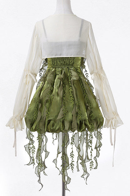 Forest Girl China Dress + Top + Skirt