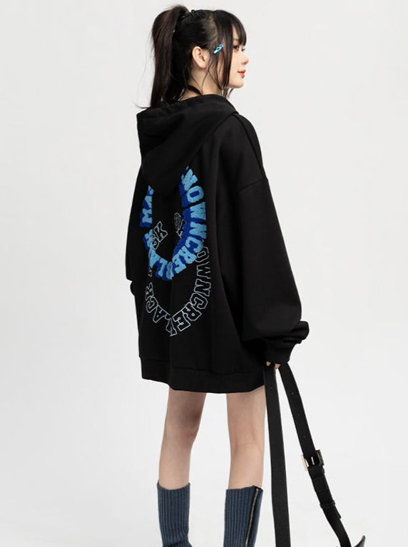 American High Street Logo Over Hooded Hoodie