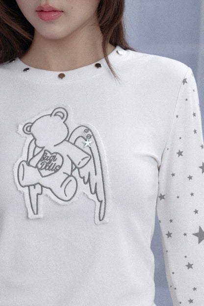 ホワイトスターエンジェルベアトップス