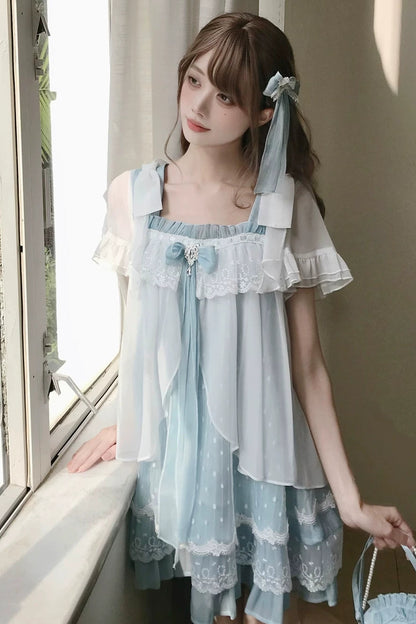 Floating Dream Lace Dress + Skirt + Bag