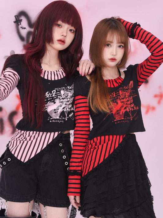 스트라이프 피크프린트탑스 