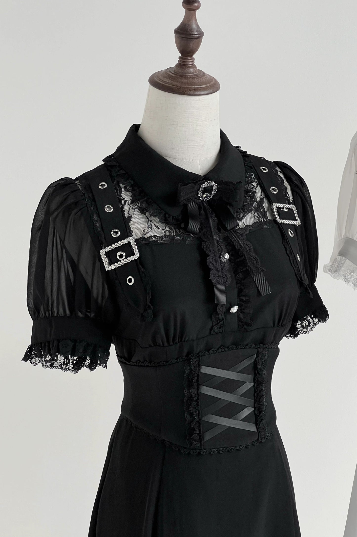 Subculture sheer top + long skirt