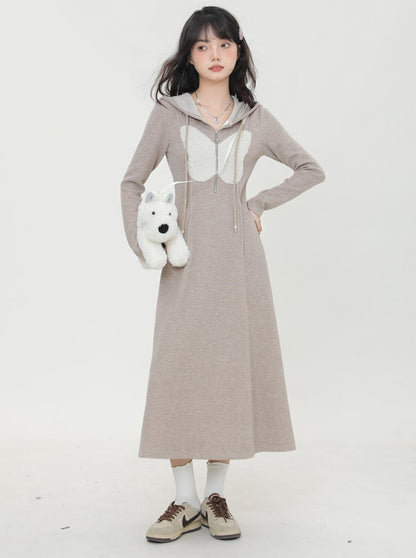 Butterfly Hooded Casual Dress