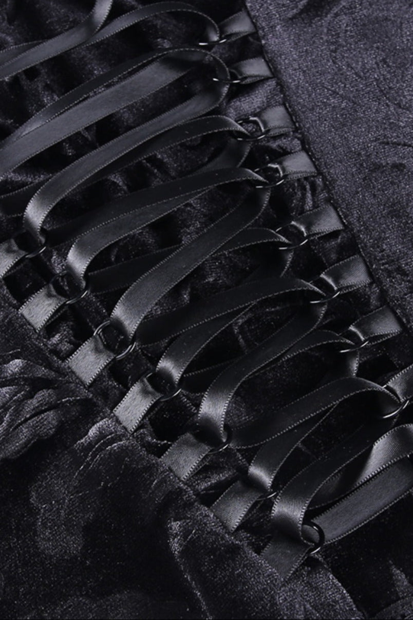 レースコルセットキャミトップス