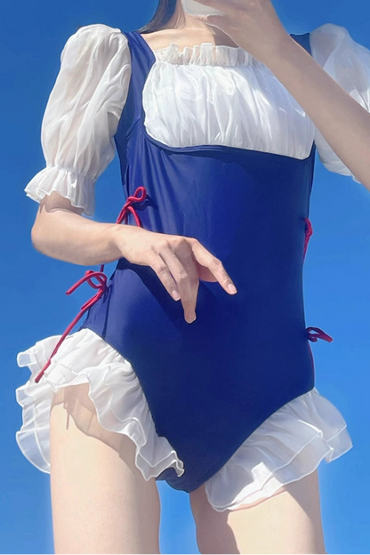 Snow White Style School Swimsuit