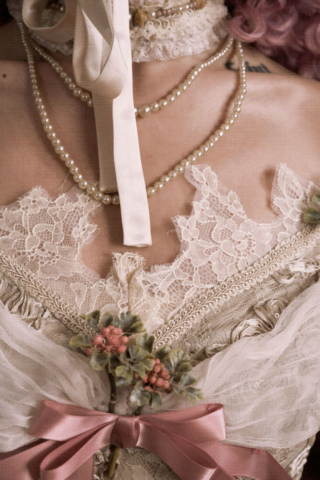 Edwardian Elegant One Shoulder Puff Sleeve Top + Leg Covers