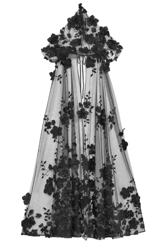 Thriller Gothic Hooded Cape Jacket