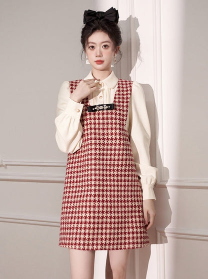 French Retro Sweet Doll Girl Dress