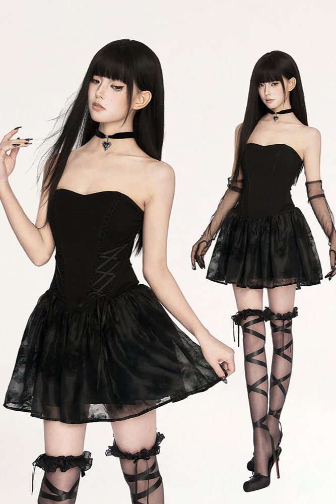 Gothic-Meerjungfrau-Modekleid