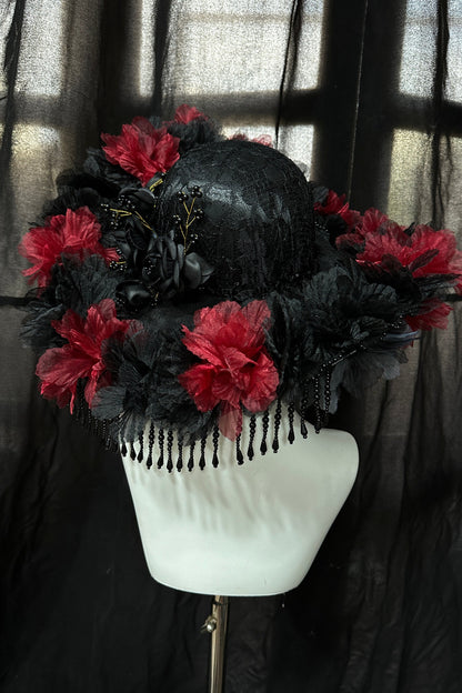 Dark Rose Gothic Lolita Hat