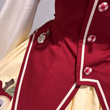 Fairy Tale Little Sheep Apple Balloon Clown Dress Suit + Accessories