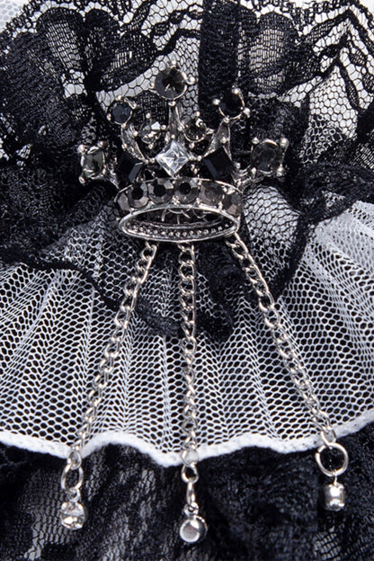 Gothic Noble Delicate Crown Lace Gloves
