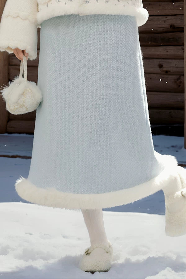 スウィートプラッシュエッジエーラインスカート