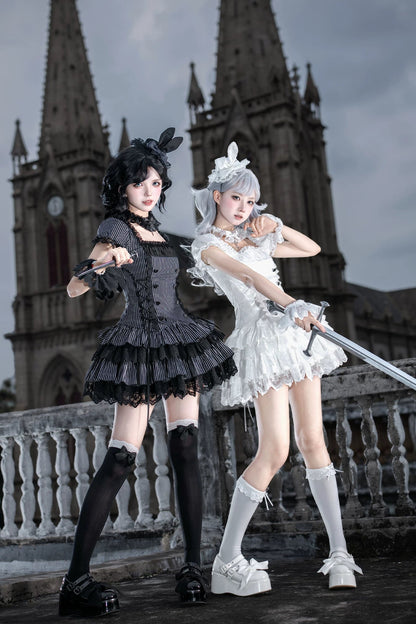 天使と悪魔のナイトドールロリータセット