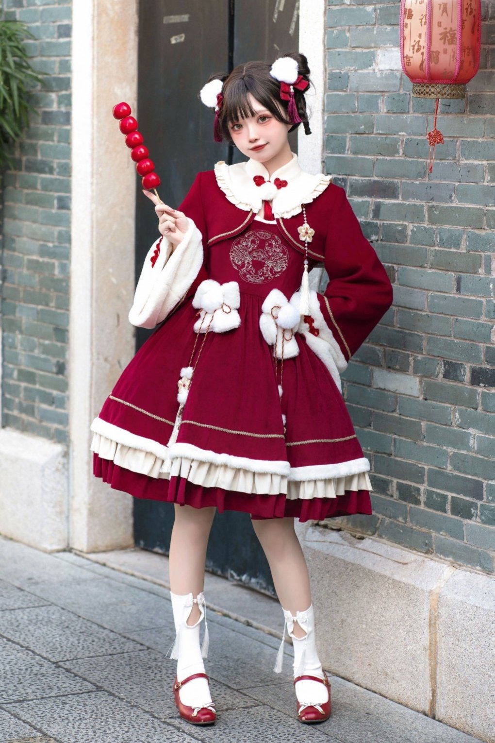 chinese style dress New Year Chinese-Style Lolita Dress Set – Belchic