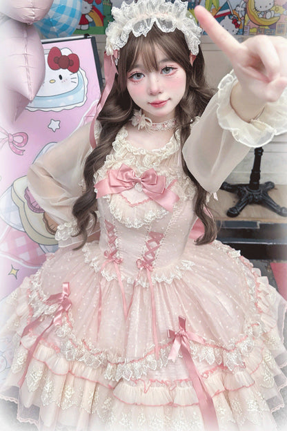 Vestido Lolita con lazo dulce de la casa de caramelos