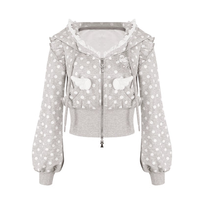 ドットバニーフードパーカー+ケーキスカート