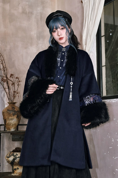 ゴールドスレデッドフリースコート