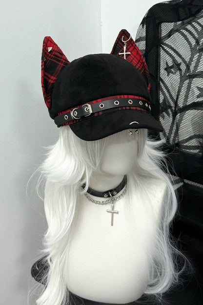 ドーベルマンチェックパンクハット