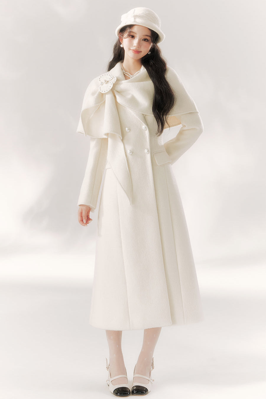 Pure Moon Light Dress Coat