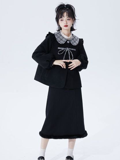 Doll Color Ribbon Coat