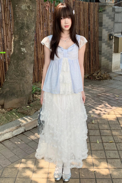 Floating Dream Lace Dress + Skirt + Bag