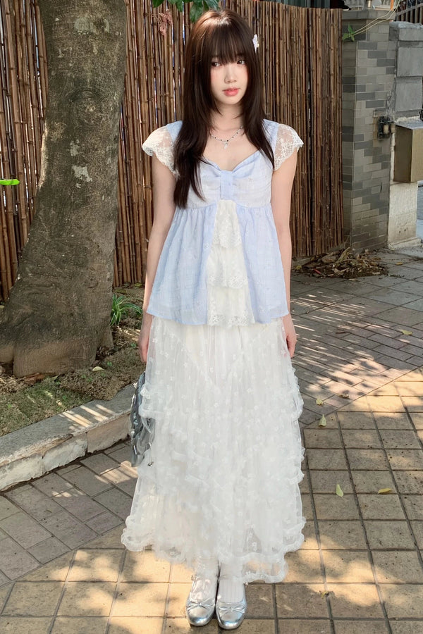 Floating Dream Lace Dress + Skirt + Bag