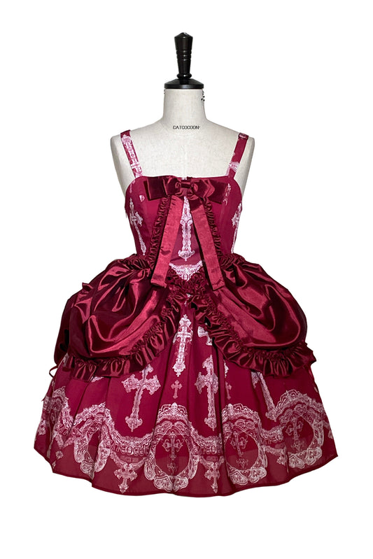 【2月20日予約締切】レースクロスゴシックシリーズプルアップサスドレス