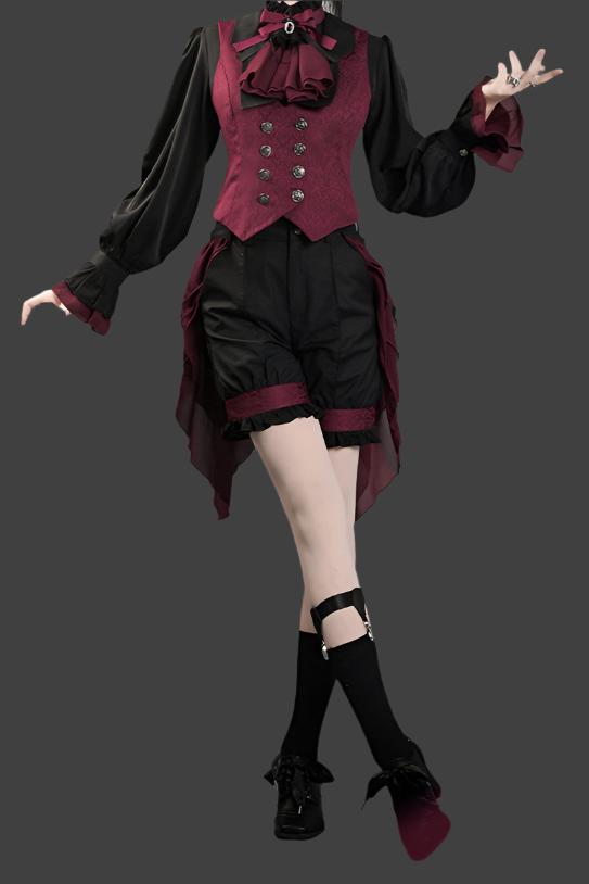 [September 15 Reservation Deadline] Nightmare Black Red Gothic Tsu Ins Prince Suit