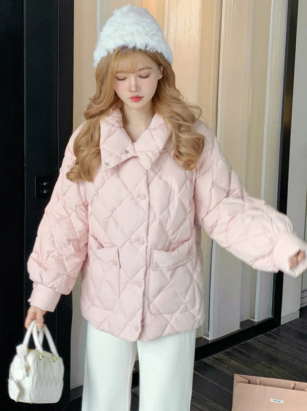 スモールヨーロピアンダイヤモンド キルティングコート