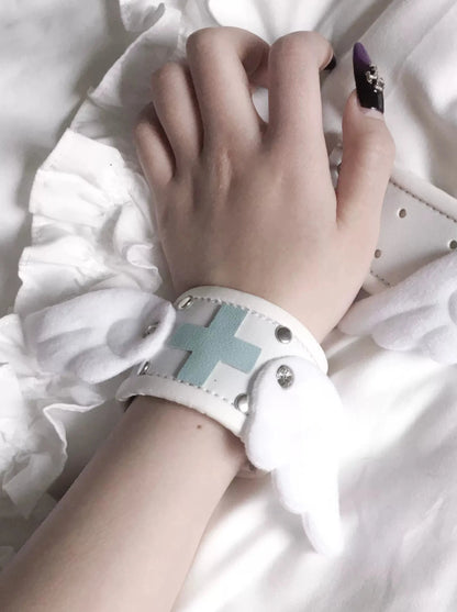 Angel Kaiwai] Subculture Cute Medical Wing Aqua Bracelet