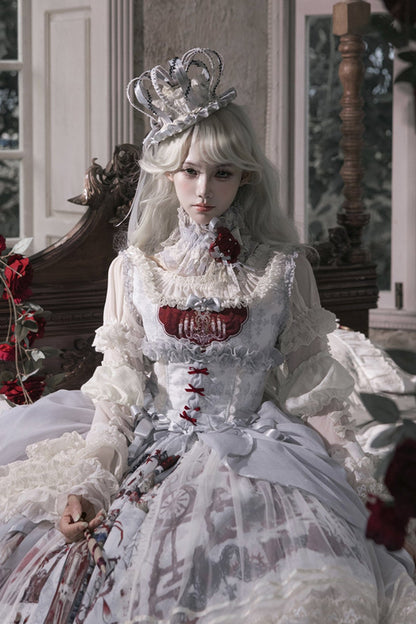 【7月26日予約締切】眠れる森の美女シリーズアクセサリー（クラウンハット・レースチョーカー・糸車と針ブローチ・ローズブローチ）
