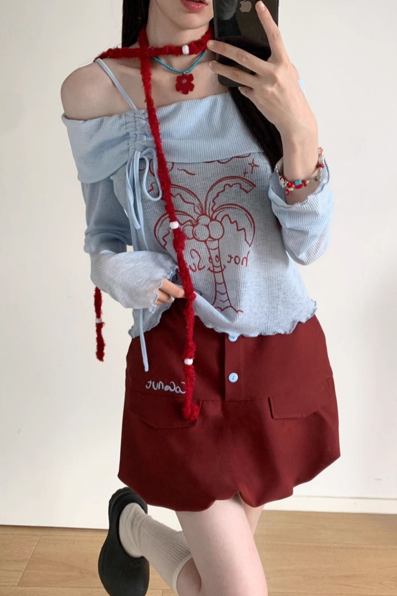 ココナッツグローブバイブドレス+ショートスリーブトップス+ロングトップス+スカート