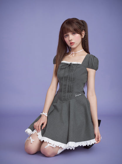 Miss Grace Square Neck Dress