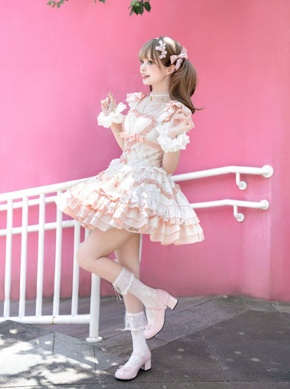 【Reservations】Flower Girl Cream Cake Dress