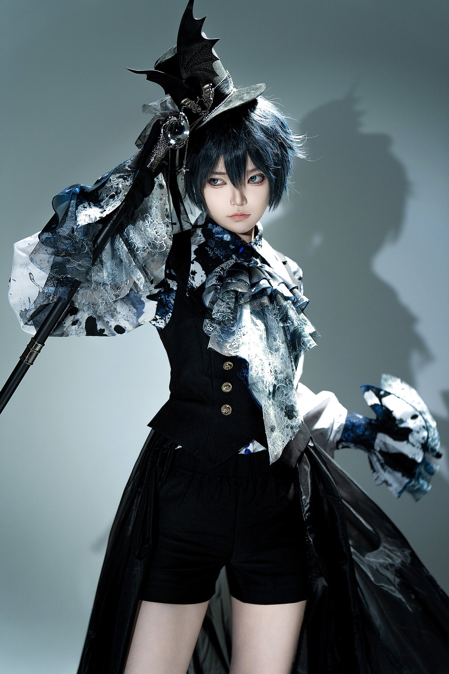 【12月10日予約締切】Bloodstainedプリントポイントテッドカラーシャツ